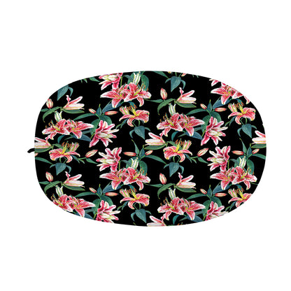 Watercolor Tropical Lily Pattern Print Car Side Mirror Covers