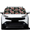 Watercolor Tropical Lily Pattern Print Car Windshield Snow Cover