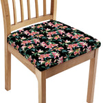 Watercolor Tropical Lily Pattern Print Chair Cushion Cover