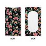 Watercolor Tropical Lily Pattern Print Changing Pad Cover