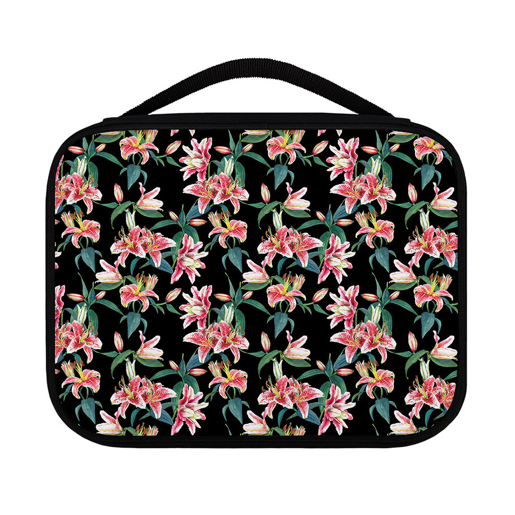 Watercolor Tropical Lily Pattern Print Classic Bible Case