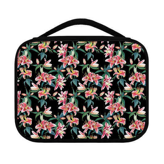 Watercolor Tropical Lily Pattern Print Classic Bible Case