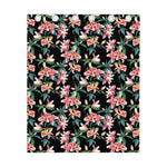 Watercolor Tropical Lily Pattern Print Curtain