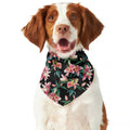 Watercolor Tropical Lily Pattern Print Dog Bandana