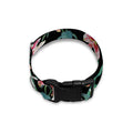 Watercolor Tropical Lily Pattern Print Dog Collar