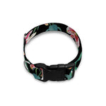 Watercolor Tropical Lily Pattern Print Dog Collar