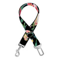 Watercolor Tropical Lily Pattern Print Dog Seat Belt