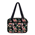 Watercolor Tropical Lily Pattern Print Double Strap Bible Bag