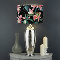 Watercolor Tropical Lily Pattern Print Drum Lamp Shade