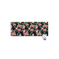 Watercolor Tropical Lily Pattern Print Extended Mouse Pad