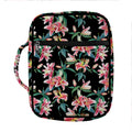Watercolor Tropical Lily Pattern Print Front Pocket Bible Bag