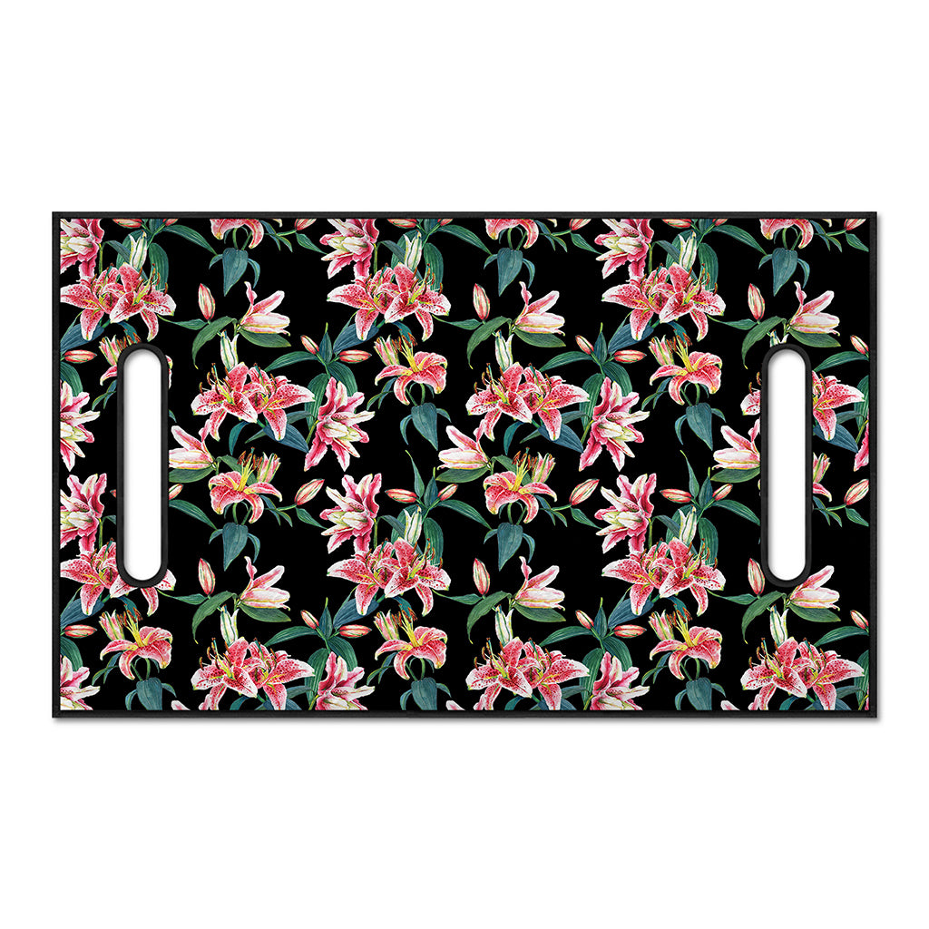 Watercolor Tropical Lily Pattern Print Golf Cart Seat Cover