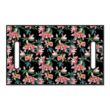 Watercolor Tropical Lily Pattern Print Golf Cart Seat Cover