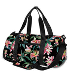 Watercolor Tropical Lily Pattern Print Gym Bag