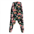 Watercolor Tropical Lily Pattern Print Hammer Pants