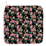 Watercolor Tropical Lily Pattern Print Hand Towel
