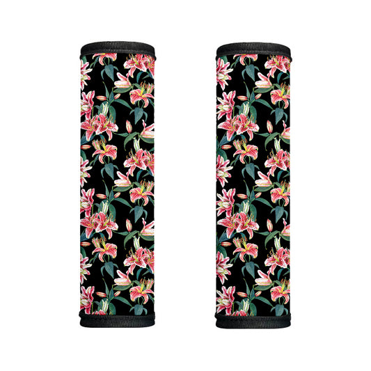 Watercolor Tropical Lily Pattern Print Handle Covers