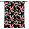 Watercolor Tropical Lily Pattern Print House Flag