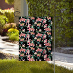 Watercolor Tropical Lily Pattern Print House Flag