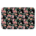 Watercolor Tropical Lily Pattern Print Indoor Door Mat