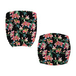 Watercolor Tropical Lily Pattern Print Office Chair Cover