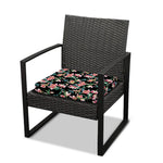 Watercolor Tropical Lily Pattern Print Outdoor Seat Cushion Cover