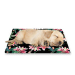 Watercolor Tropical Lily Pattern Print Pet Cooling Mat Cover