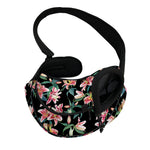 Watercolor Tropical Lily Pattern Print Pet Sling Carrier