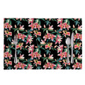 Watercolor Tropical Lily Pattern Print Placemat