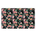 Watercolor Tropical Lily Pattern Print Polyester Doormat
