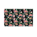 Watercolor Tropical Lily Pattern Print Polyester Flag