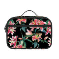 Watercolor Tropical Lily Pattern Print Portable Lunch Bag