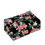 Watercolor Tropical Lily Pattern Print Rectangle Tissue Box Cover