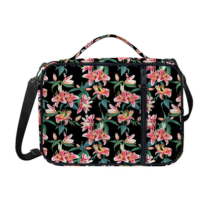 Watercolor Tropical Lily Pattern Print Shoulder Strap Bible Bag