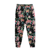 Watercolor Tropical Lily Pattern Print Sweatpants