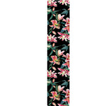 Watercolor Tropical Lily Pattern Print Table Runner