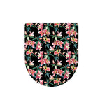 Watercolor Tropical Lily Pattern Print Toilet Lid Cover