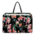 Watercolor Tropical Lily Pattern Print Utility Tote Bag