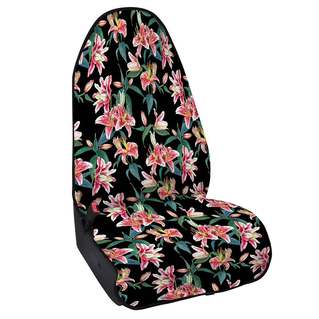 Watercolor Tropical Lily Pattern Print Waterproof Car Seat Cover