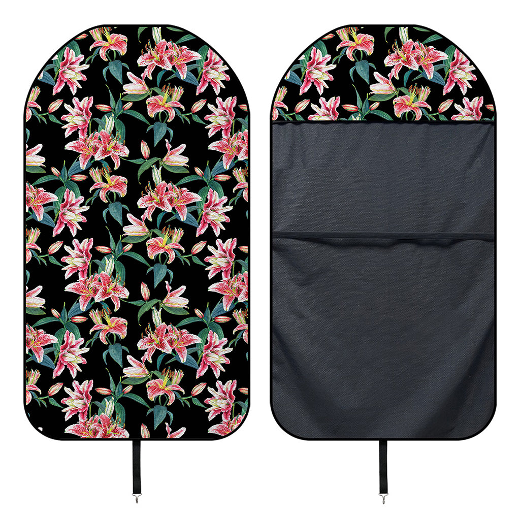 Watercolor Tropical Lily Pattern Print Waterproof Car Seat Cover