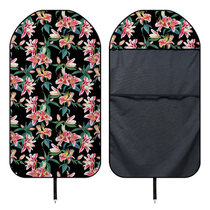 Watercolor Tropical Lily Pattern Print Waterproof Car Seat Cover