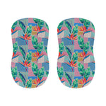Watercolor Tropical Patchwork Print Bar Stool Covers