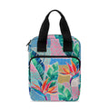 Watercolor Tropical Patchwork Print Bible Tote Bag