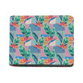 Watercolor Tropical Patchwork Print Bifold Wallet