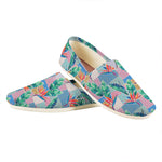 Watercolor Tropical Patchwork Print Casual Shoes