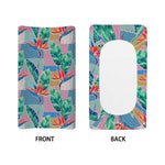 Watercolor Tropical Patchwork Print Changing Pad Cover