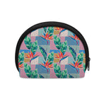 Watercolor Tropical Patchwork Print Coin Purse