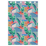 Watercolor Tropical Patchwork Print Curtain