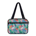 Watercolor Tropical Patchwork Print Double Strap Bible Bag
