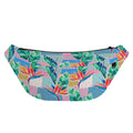 Watercolor Tropical Patchwork Print Fanny Pack